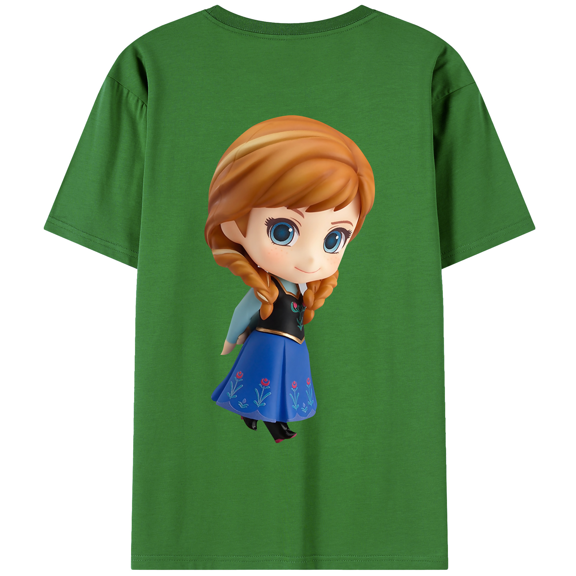 （画像用） アナと雪の女王 アンナ エルサ Frozen Anna Elsa レディース半袖Tシャツ(バックプリント)